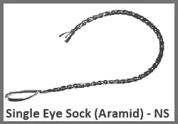 non-metallic single eye aramid cable sock